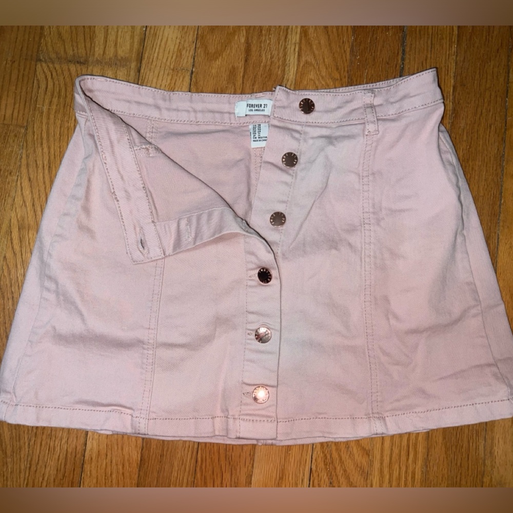 Forever 21 Button Up Mini Skirt